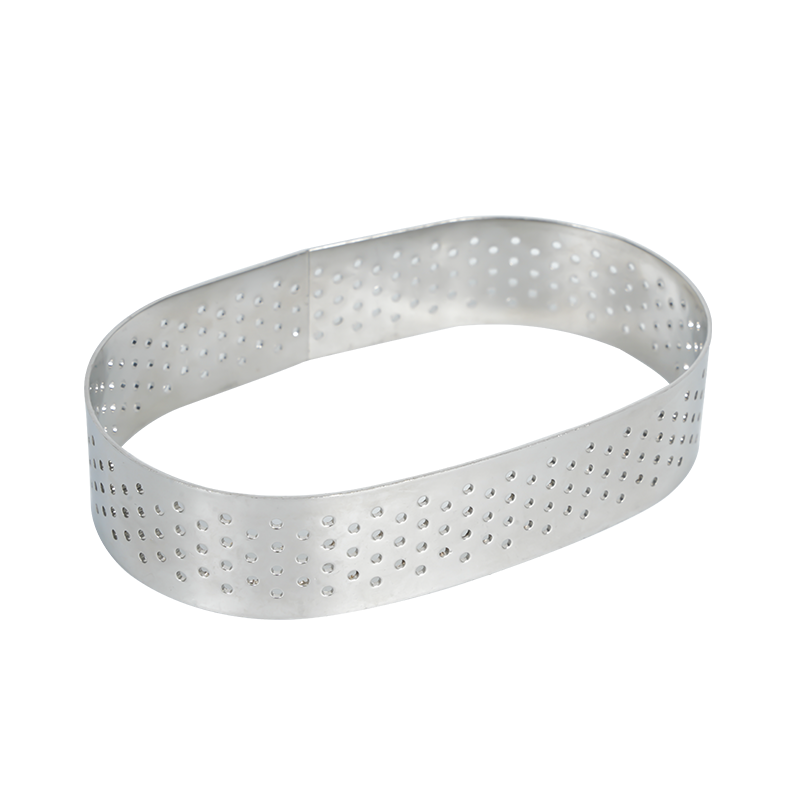 Z0 1 anillo de tarta perforado ovel