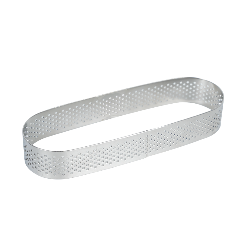 Molde de anillo de tarta ovalada perforada