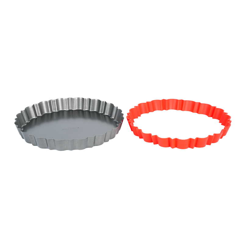 Sartén de tarta H04 con anillo de shaper de corteza