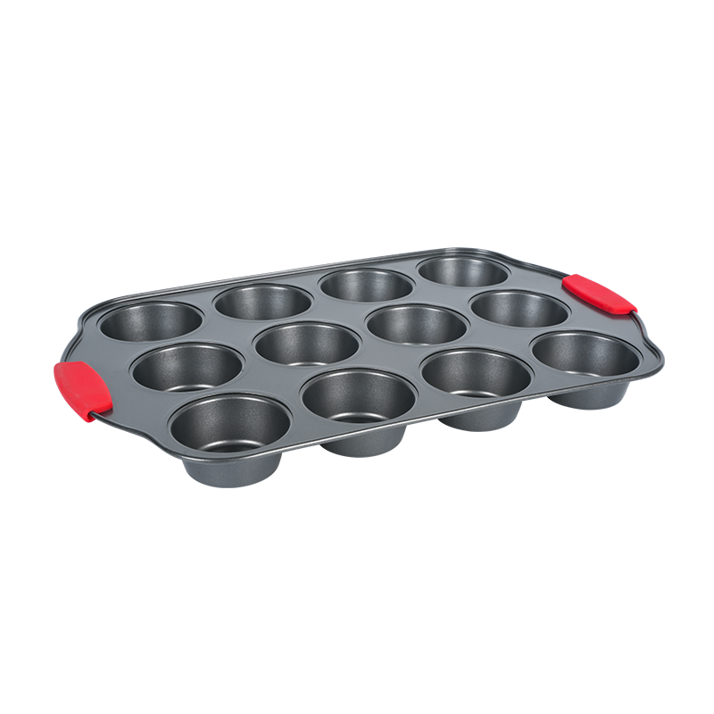 H05 12 tazas de muffins con manijas de silicona