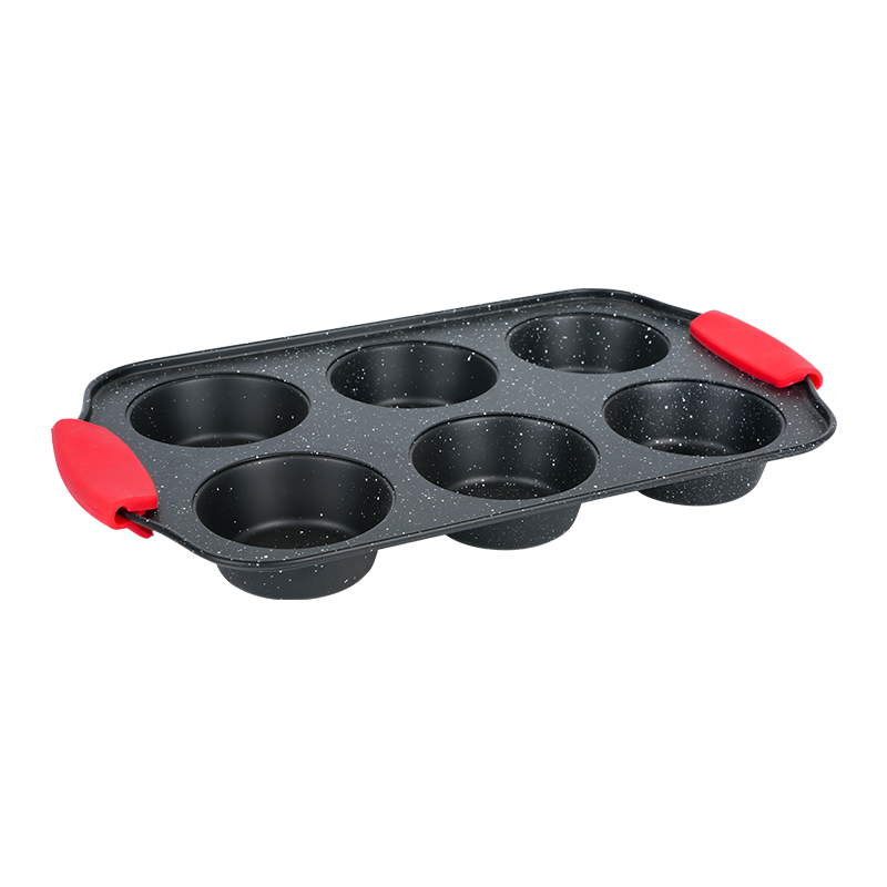 H07M 6 tazas de muffins con agarre de silicona